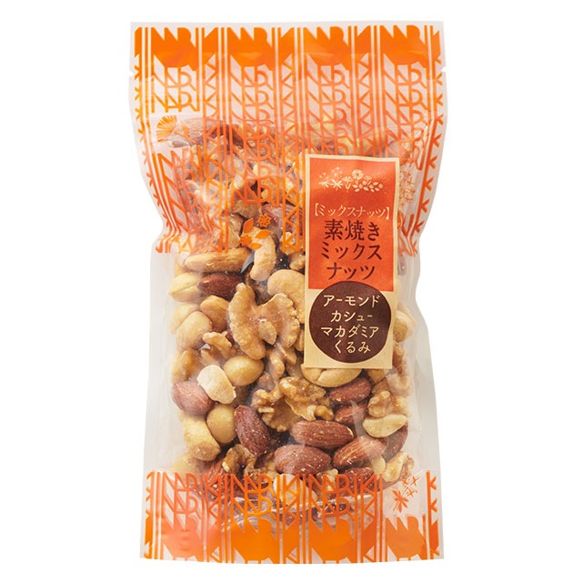 【毎日の朝食代わりに！】素焼きミックスナッツ4種 180g 豪華なアーモンド クルミ カシューナッツ マカダミアナッツの組み合わせ
