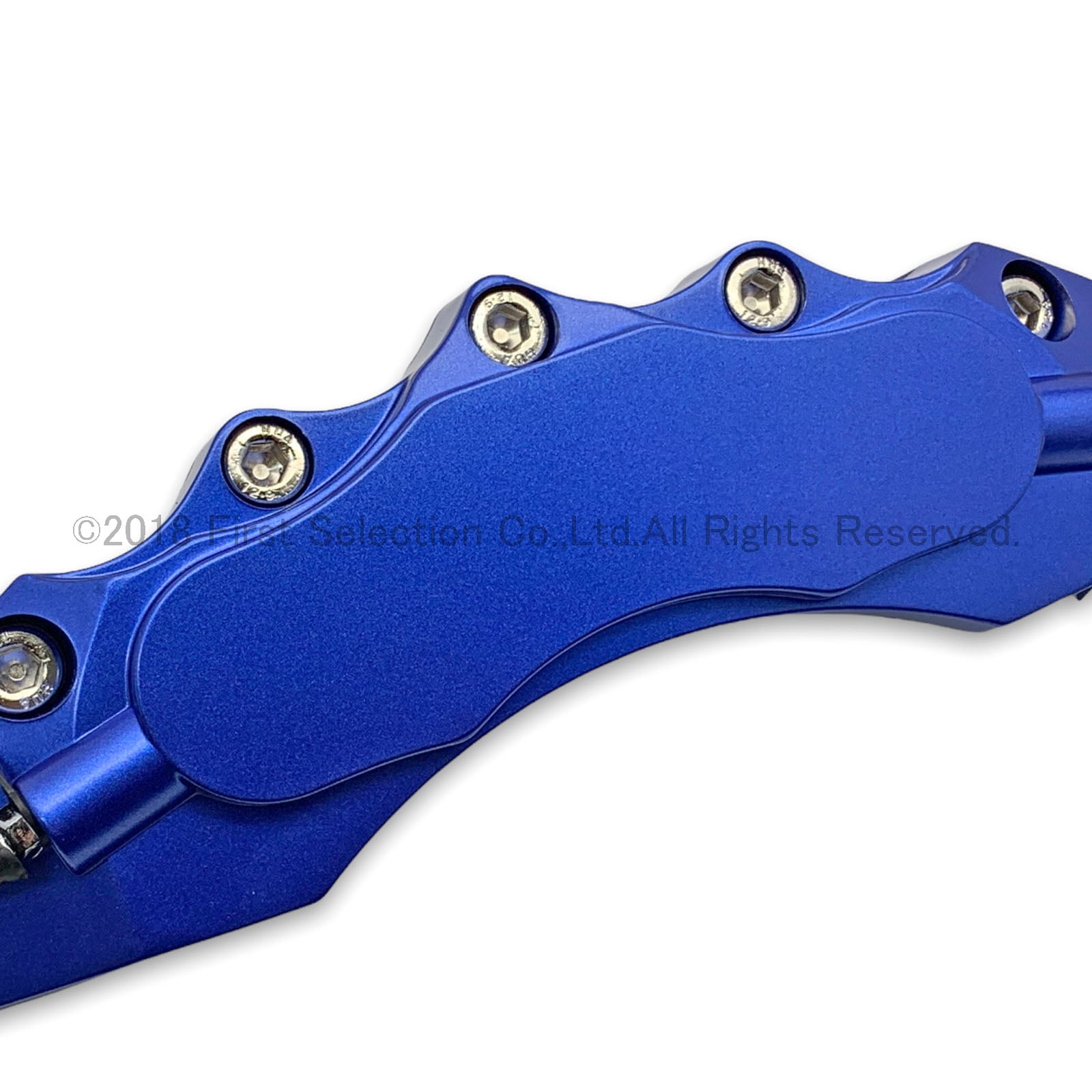 アウディ車 ロゴ無し シンプル汎用高品質キャリパーカバー青 L/Mサイズセット