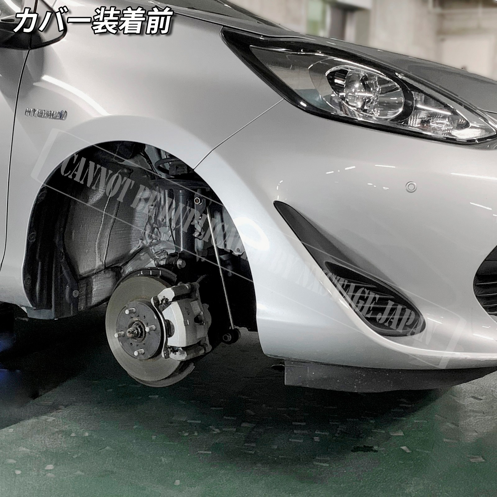 予約商品 トヨタ車 アクア10系用 高耐久金属製キャリパーカバーセット 10アクア 10AQUA NHP10
