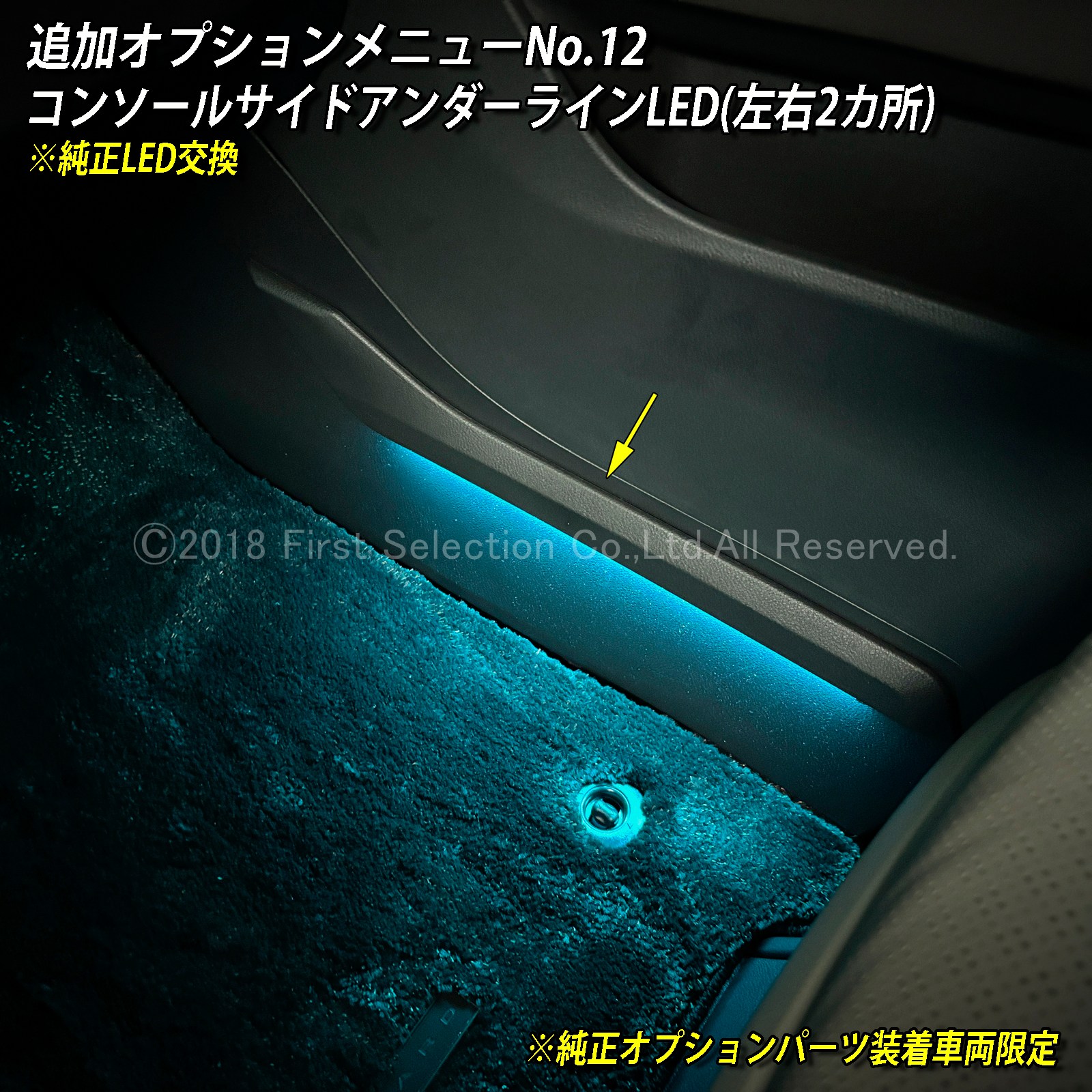 追加取付オプション工賃込 トヨタ 40系アルファード用 車内アンビエントシステム取付同時施工用 追加オプションメニュー 40アルファード ALPHARD AGH40W AGH45W AAHH40 AAHH45 AAHP45W(イルミネーション)