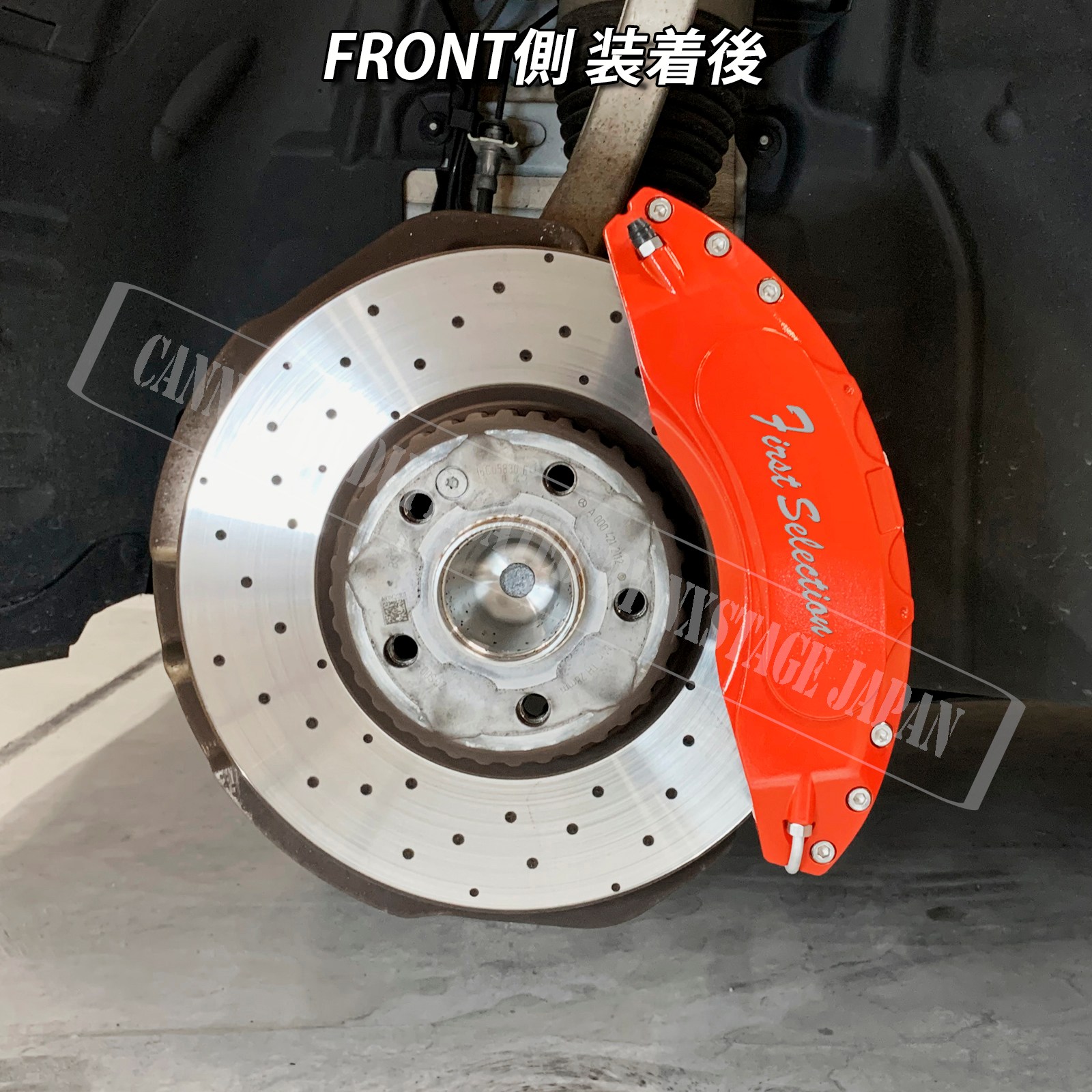 予約商品 Mercedes-Benz ベンツ Cクラス W205スポーツ セダン用 高耐久金属製キャリパーカバーセット W205 C180アバンギャルドAMGライン C200スポーツエディション C220dローレウスエディション