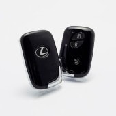 レクサス 1st Generation スマートキー用 キーカバー ブラック LEXUS IS350 GS430 LS460 HS250h CT200h RX450h RX350
