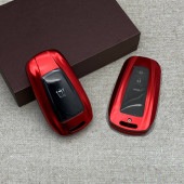 トヨタ 220系クラウン スマートキー用 軽量金属製スマートキーカバー レッド 220クラウン ARS220 AZSH20 AZSH21 GWS224