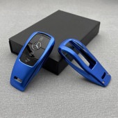 Mercedes-Benz ベンツ 新型スマートキー用 軽量金属製スマートキーカバー 青 W177 V177 W247 W205 W213 W222 C118 C257 H247 X247 X167
