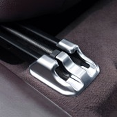 レクサス ES LS用 シートレールエンドトリム 2個 シルバーカラー LEXUS ES10系 ES300h LS50系 LS500h LS500