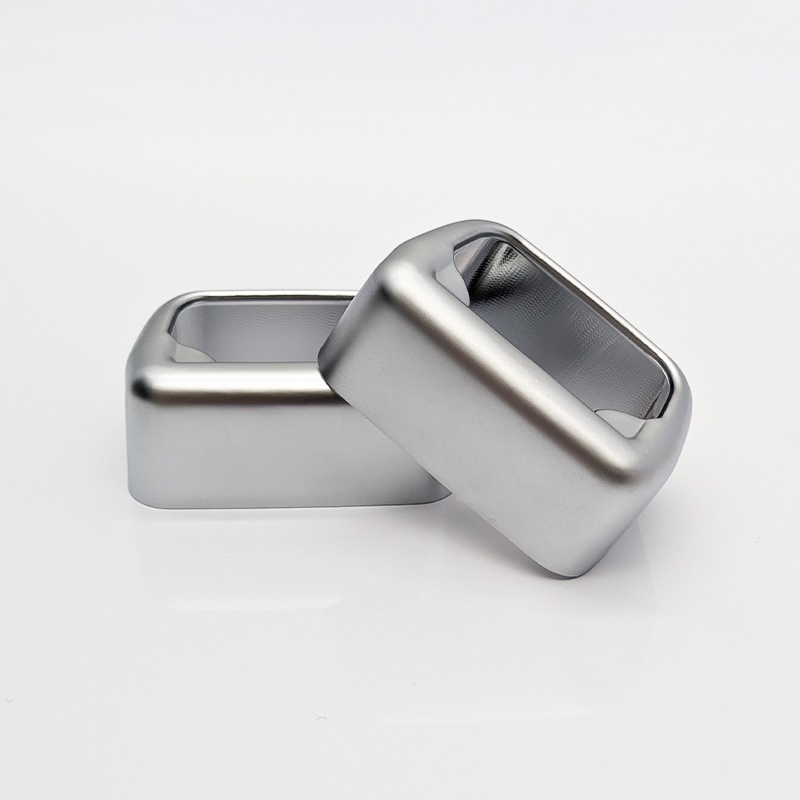 レクサス車汎用 シートベルトキャッチャーカバー 2個セット ショートサイズ 艶消しシルバー