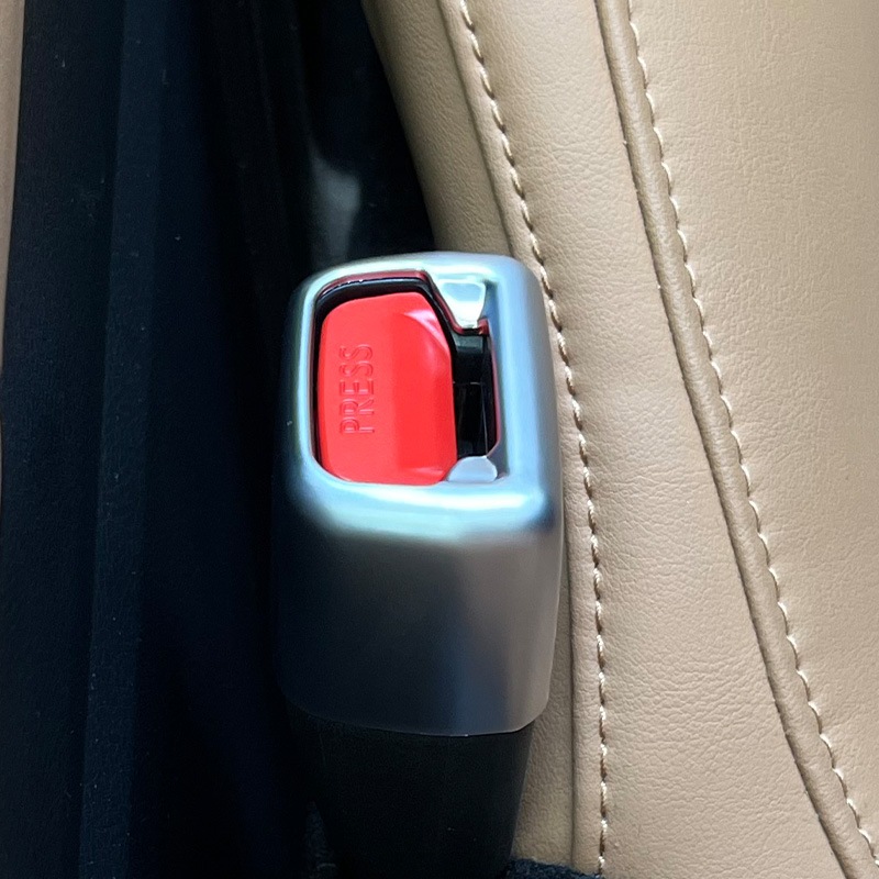 トヨタ車汎用 シートベルトキャッチャーカバー 2個セット ロングサイズ 艶消しシルバー