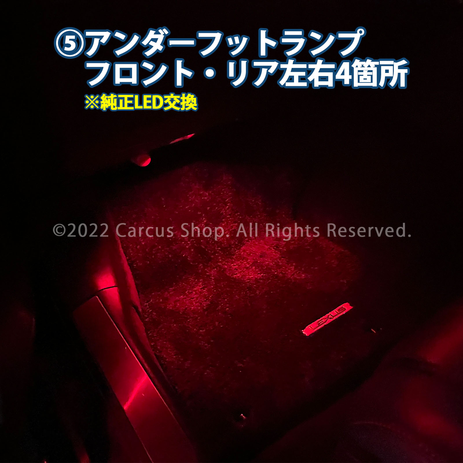 9月限定来店取付工賃込 レクサス LS50系用 64色対応車内アンビエントシステム基本セット LEXUS LS50系 LS500h LS500 GVF50 GVF55 VXFA50 VXFA55