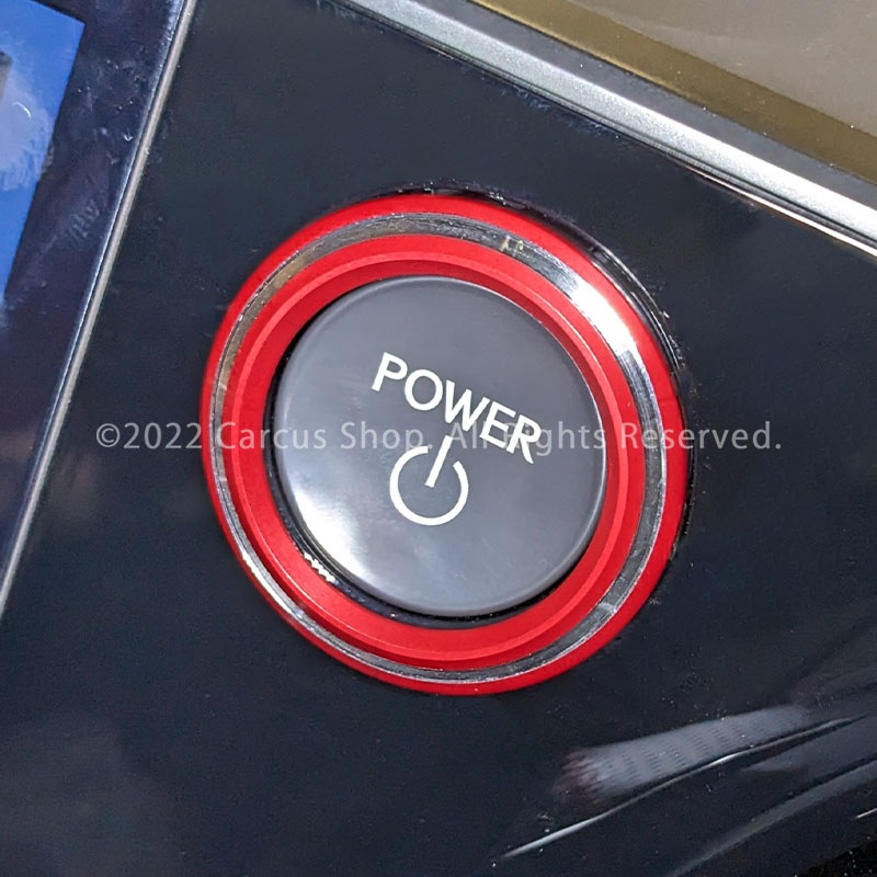 レクサス RX30系用オーディオノブジュラルミンリング 4ピースセット レッド