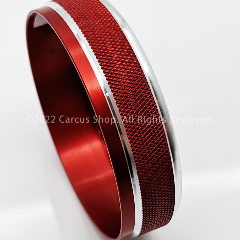 レクサス RX30系用オーディオノブジュラルミンリング 4ピースセット レッド