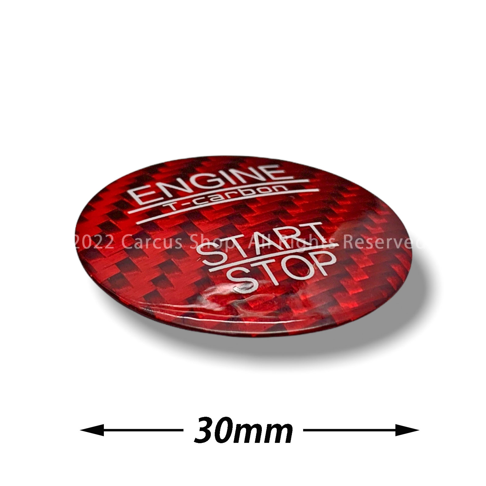 レクサス カーボンエンジンスターターカバー レッドカーボン LEXUS IS30系 GS10系 LS40系 HS10系 CT10系 NX10系 RX20系 LX570 RC10系