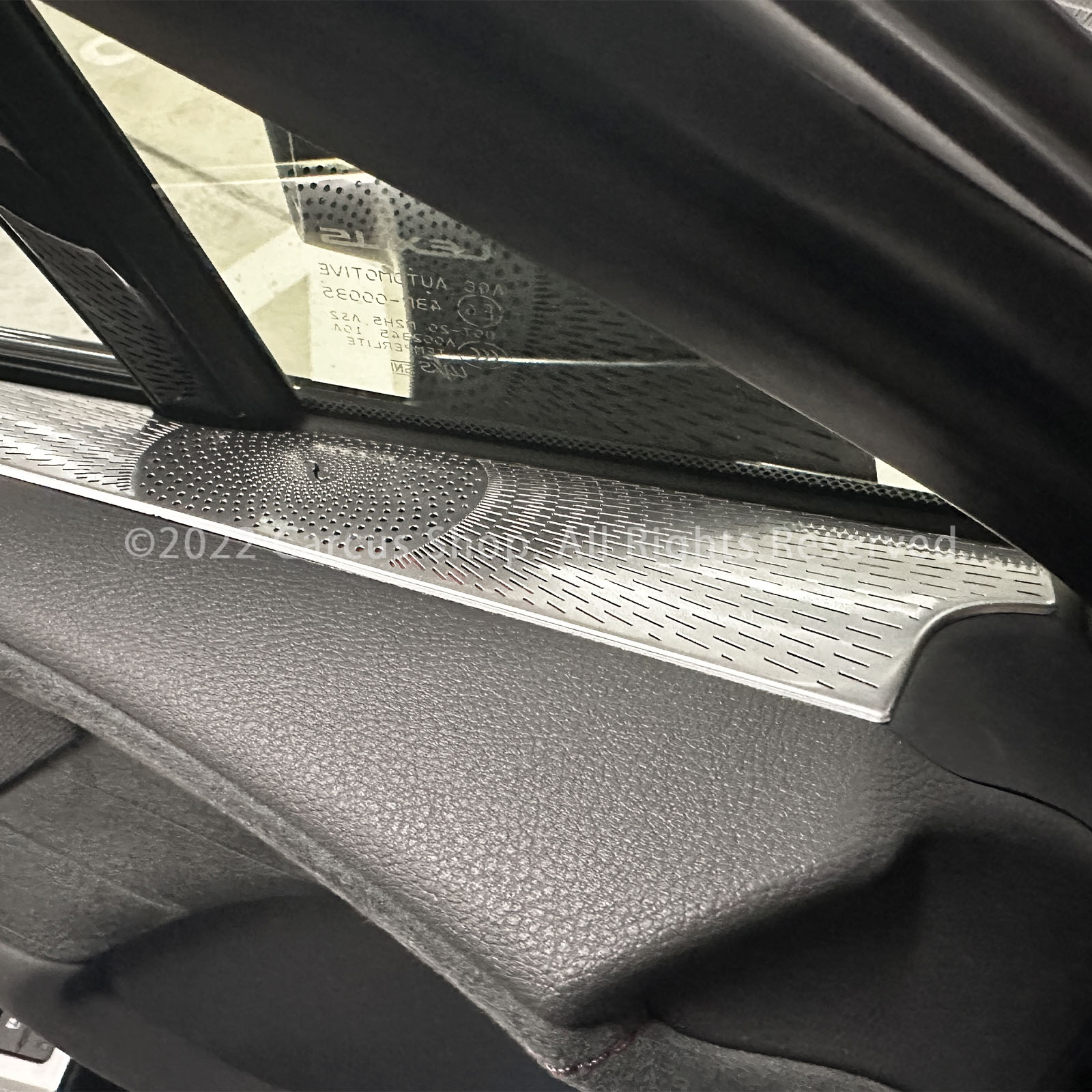 レクサス RX30系用フロントサイドエアーフローパネル 2ピースセット 艶消しシルバー