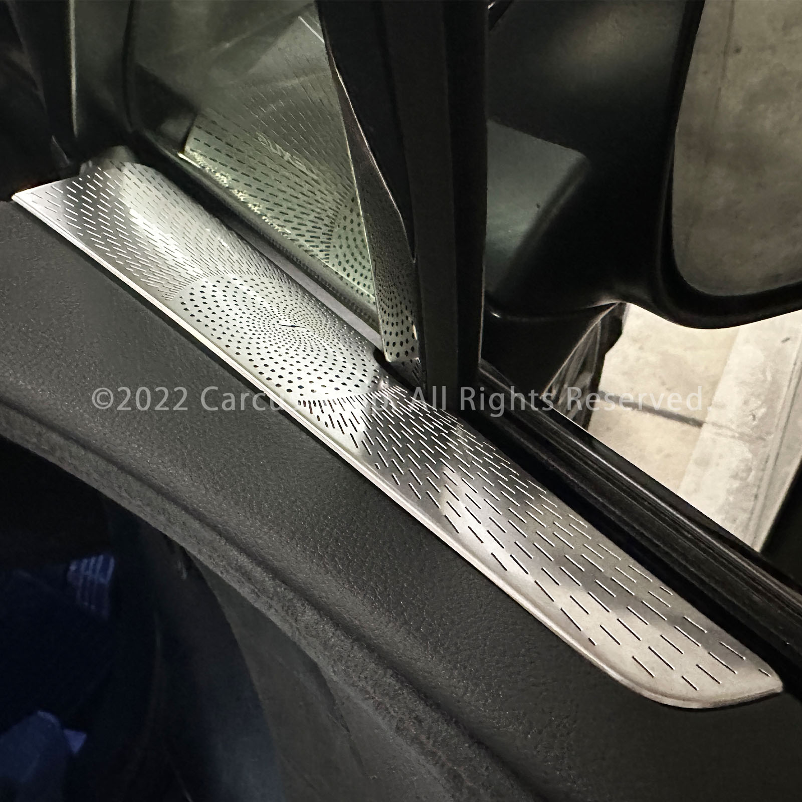 レクサス RX30系用フロントサイドエアーフローパネル 2ピースセット 艶消しシルバー