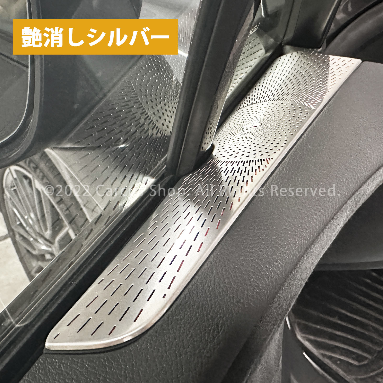 レクサス RX30系用フロントサイドエアーフローパネル 2ピースセット 鏡面ブラック