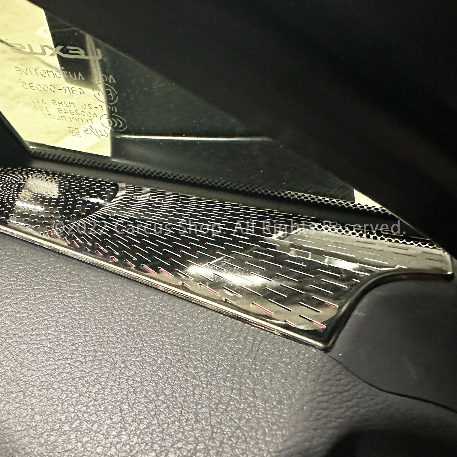 レクサス RX30系用フロントサイドエアーフローパネル 2ピースセット 鏡面ブラック