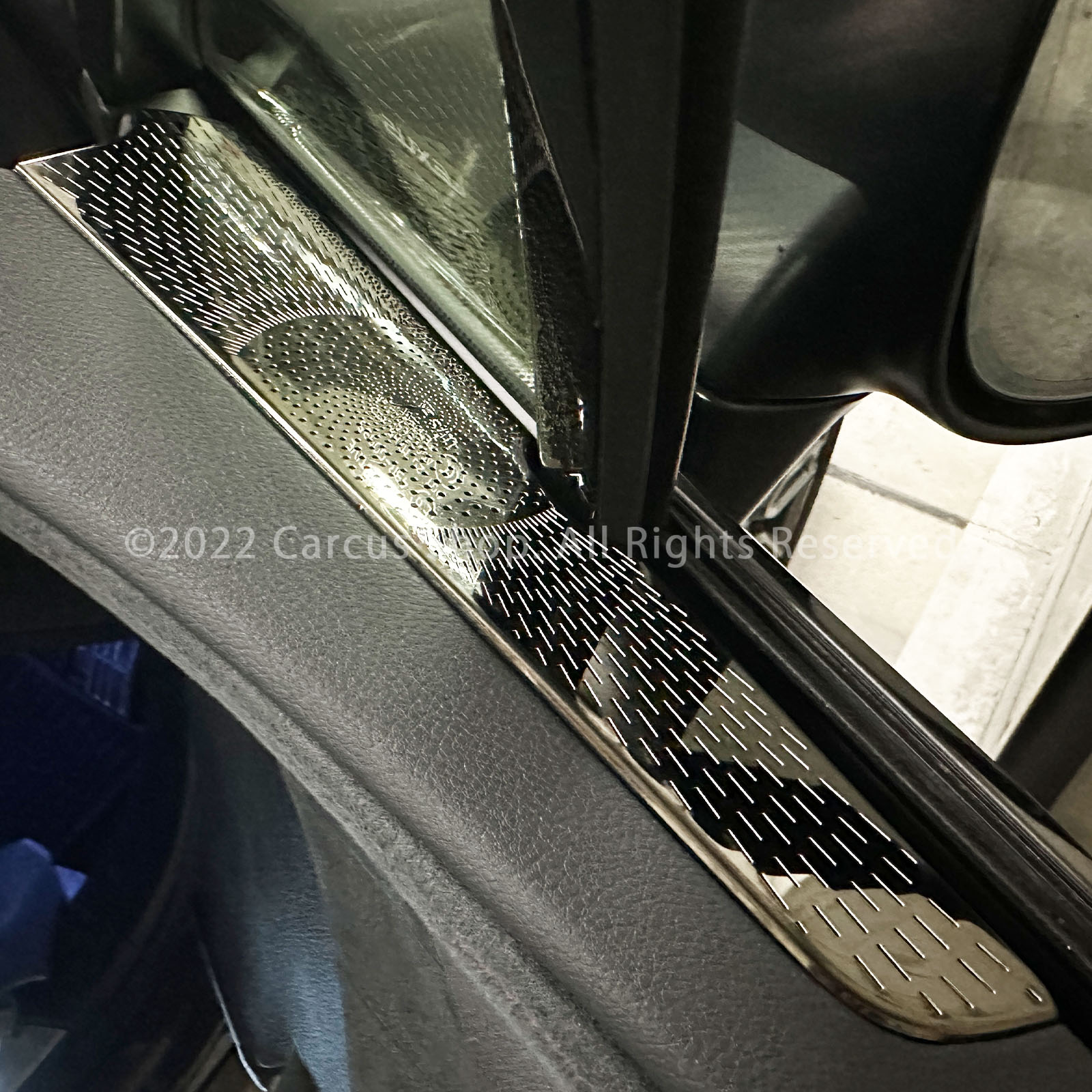 レクサス RX30系用フロントサイドエアーフローパネル 2ピースセット 鏡面ブラック