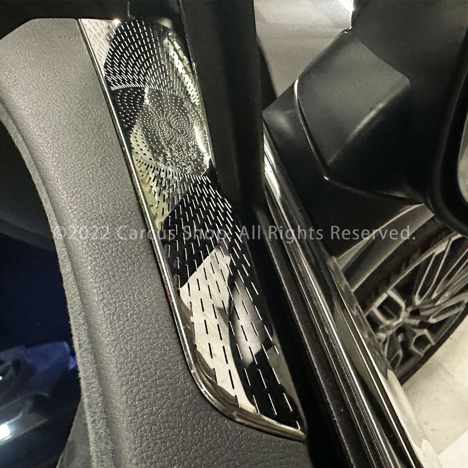 レクサス RX30系用フロントサイドエアーフローパネル 2ピースセット 鏡面ブラック