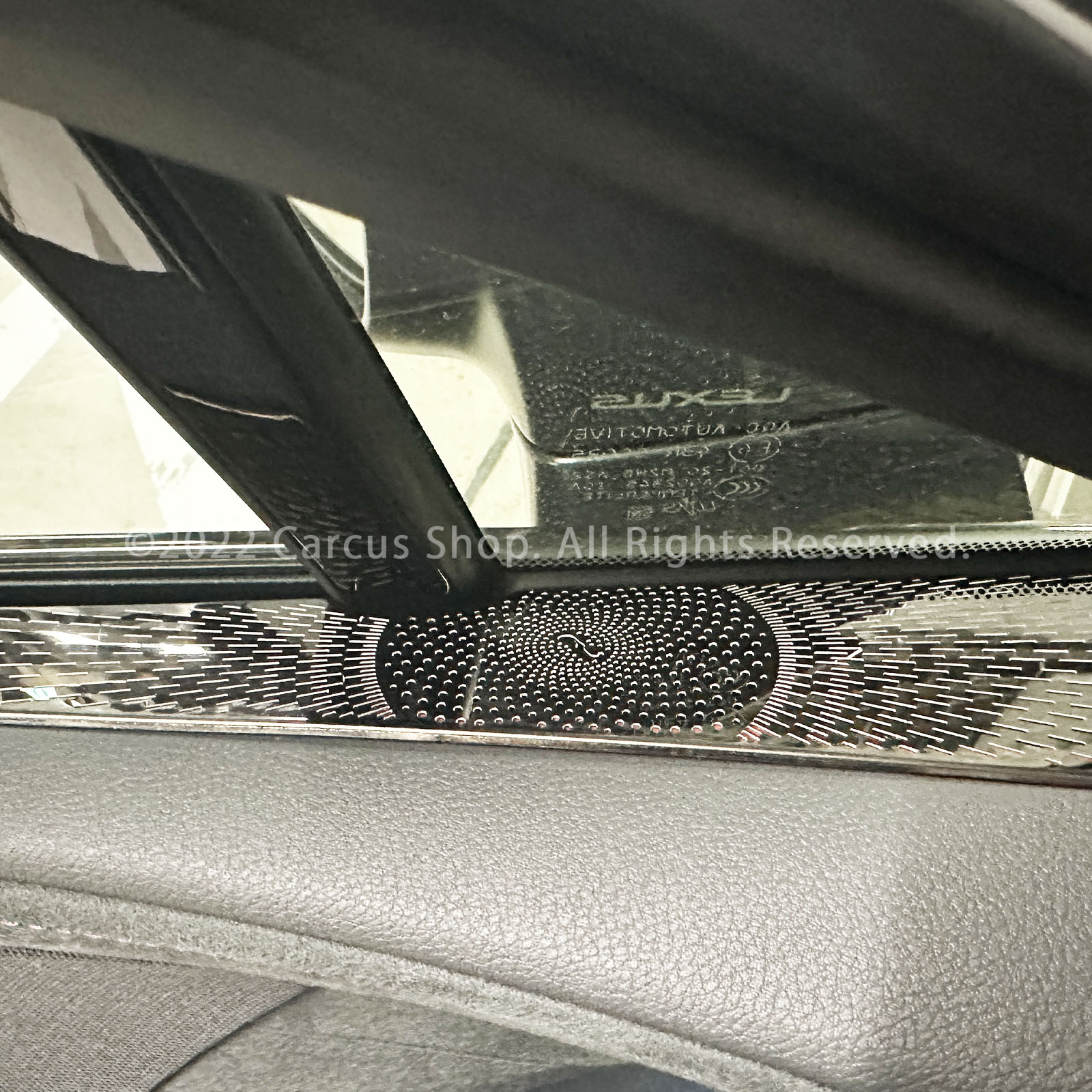 レクサス RX30系用フロントサイドエアーフローパネル 2ピースセット 鏡面ブラック