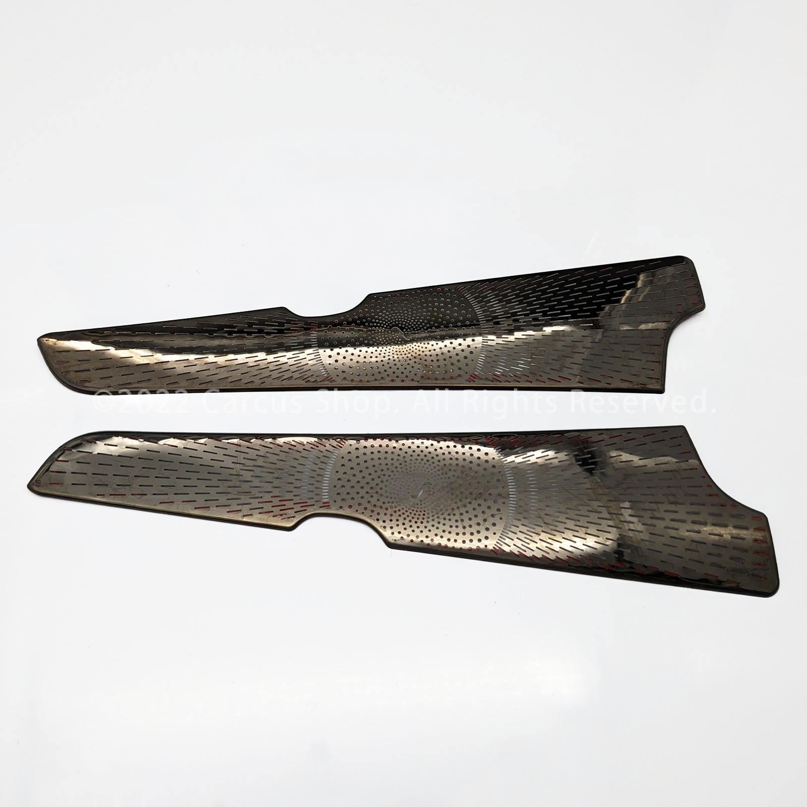 レクサス RX30系用フロントサイドエアーフローパネル 2ピースセット 鏡面ブラック