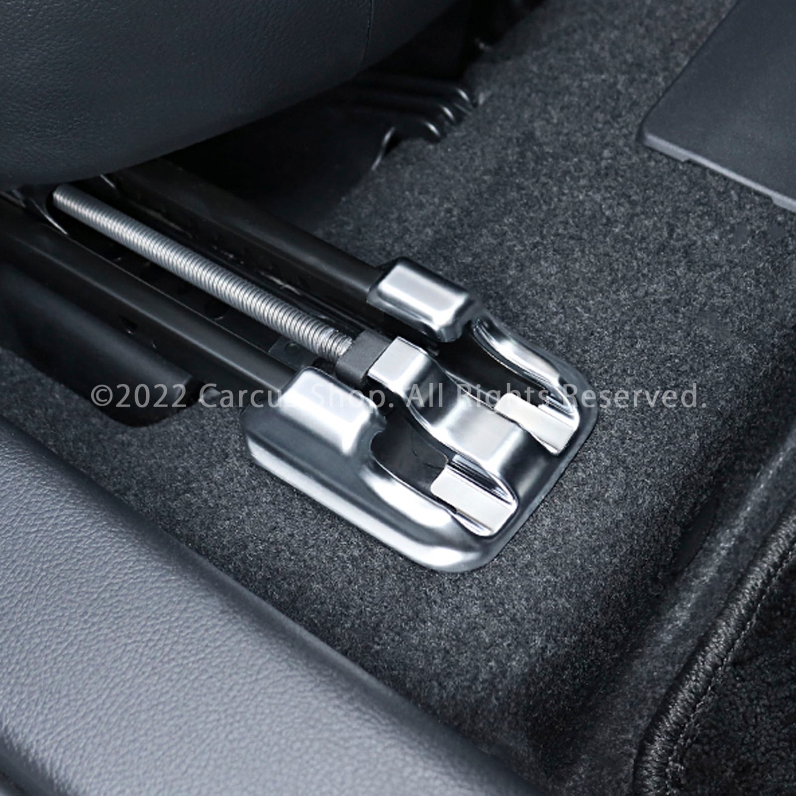 レクサス ES LS用 シートレールエンドトリム 2個 シルバーカラー LEXUS ES10系 ES300h LS50系 LS500h LS500