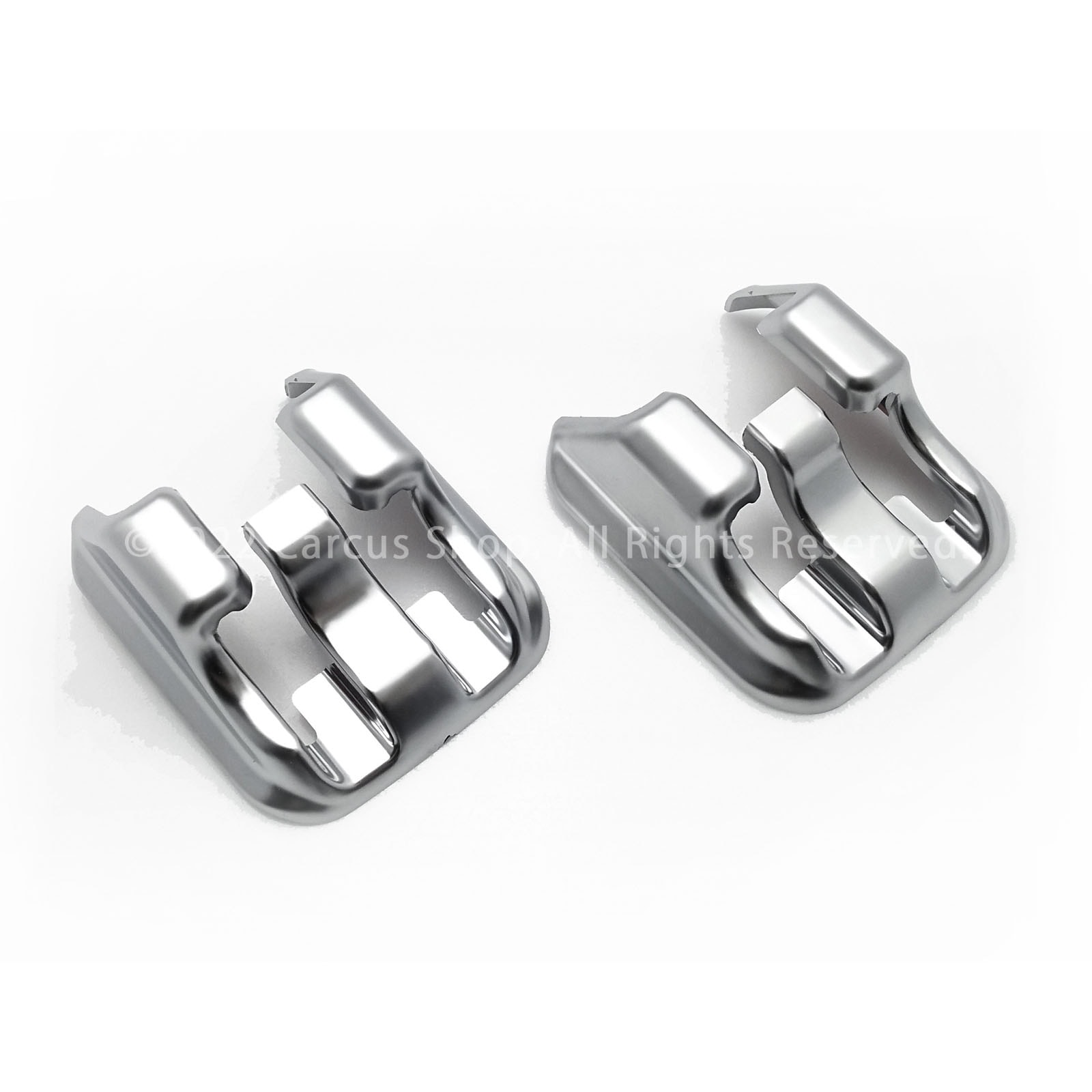 レクサス ES LS用 シートレールエンドトリム 2個 シルバーカラー LEXUS ES10系 ES300h LS50系 LS500h LS500