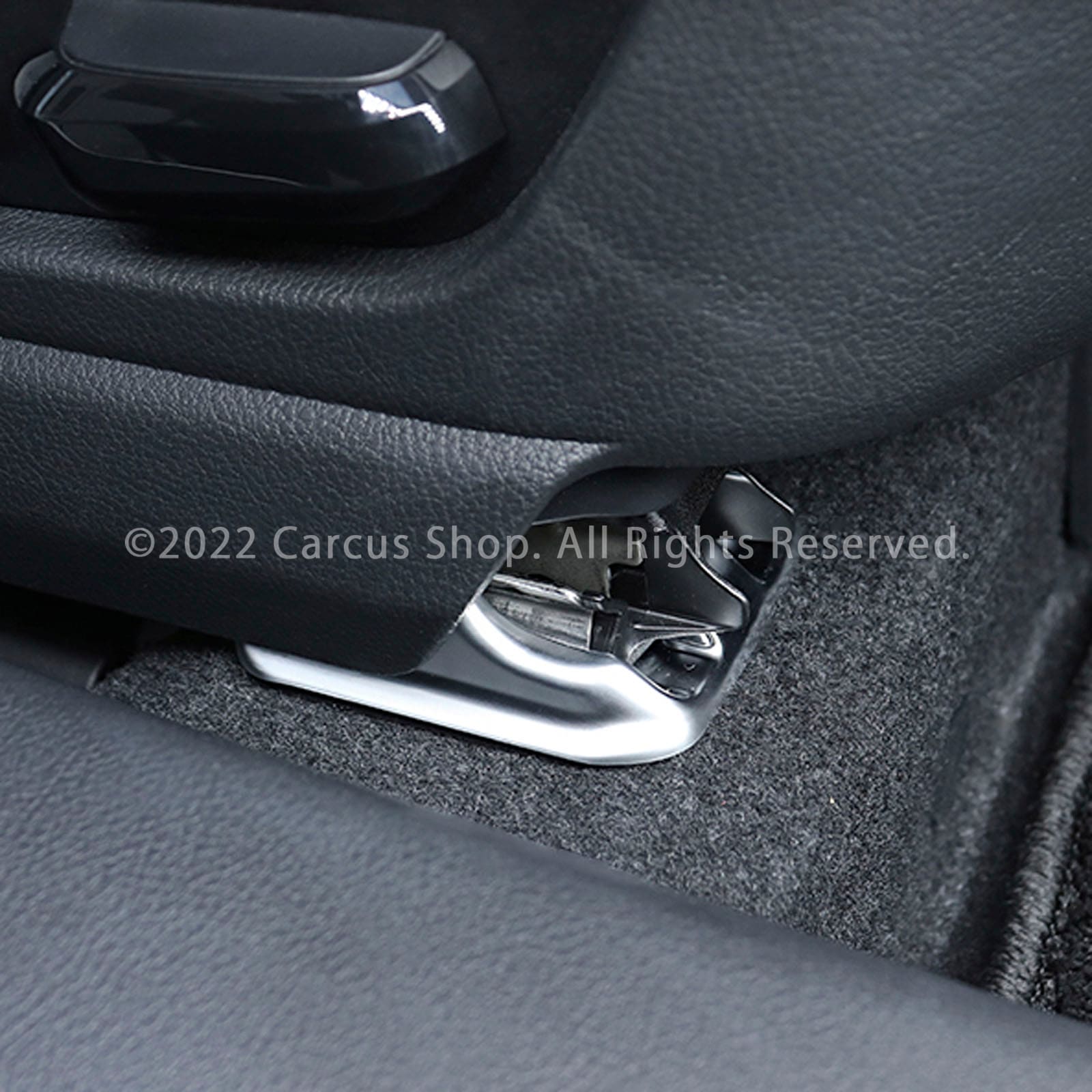 レクサス ES LS用 シートレールエンドトリム 2個 シルバーカラー LEXUS ES10系 ES300h LS50系 LS500h LS500