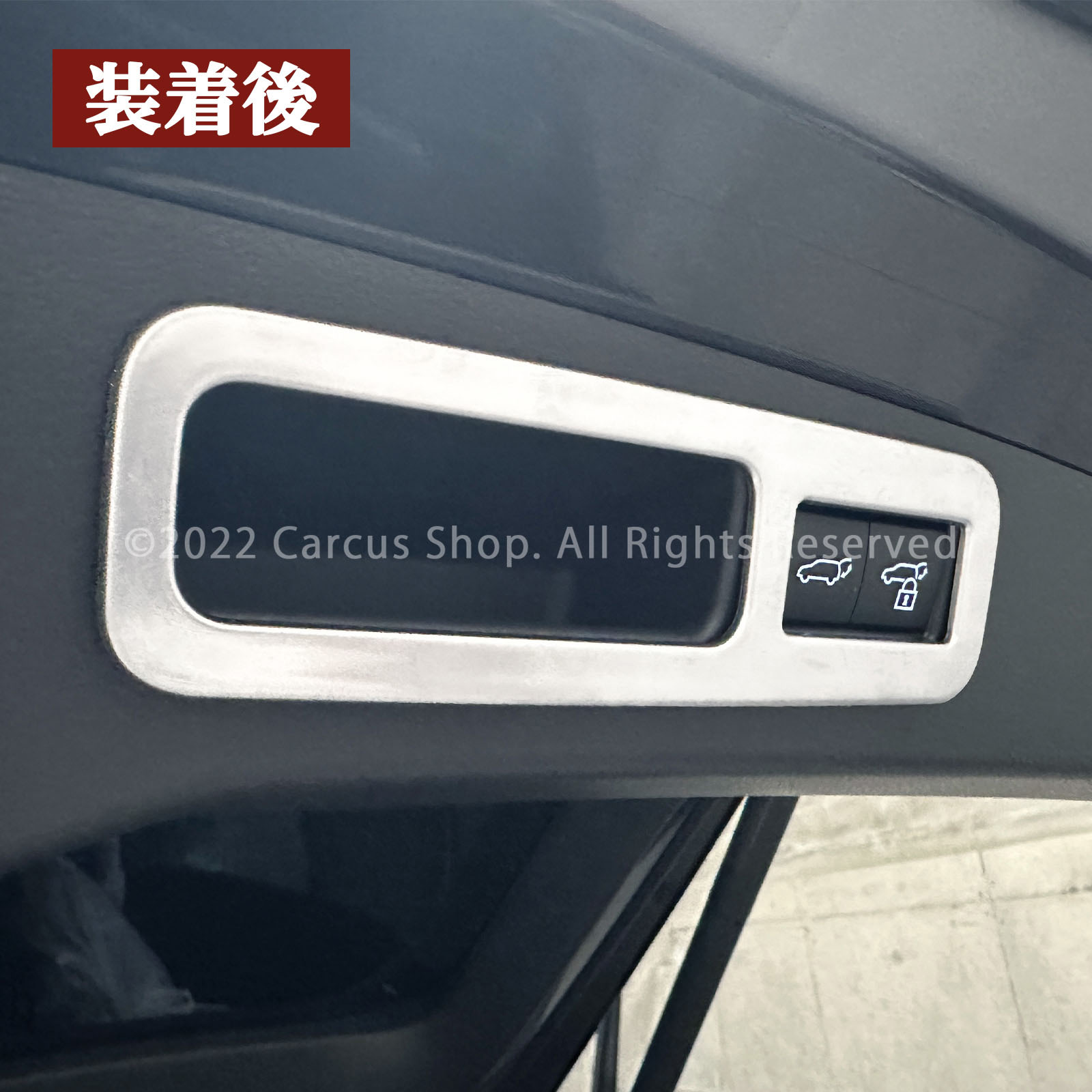 レクサス RX30系用リアゲートスイッチパネル 艶消しシルバー