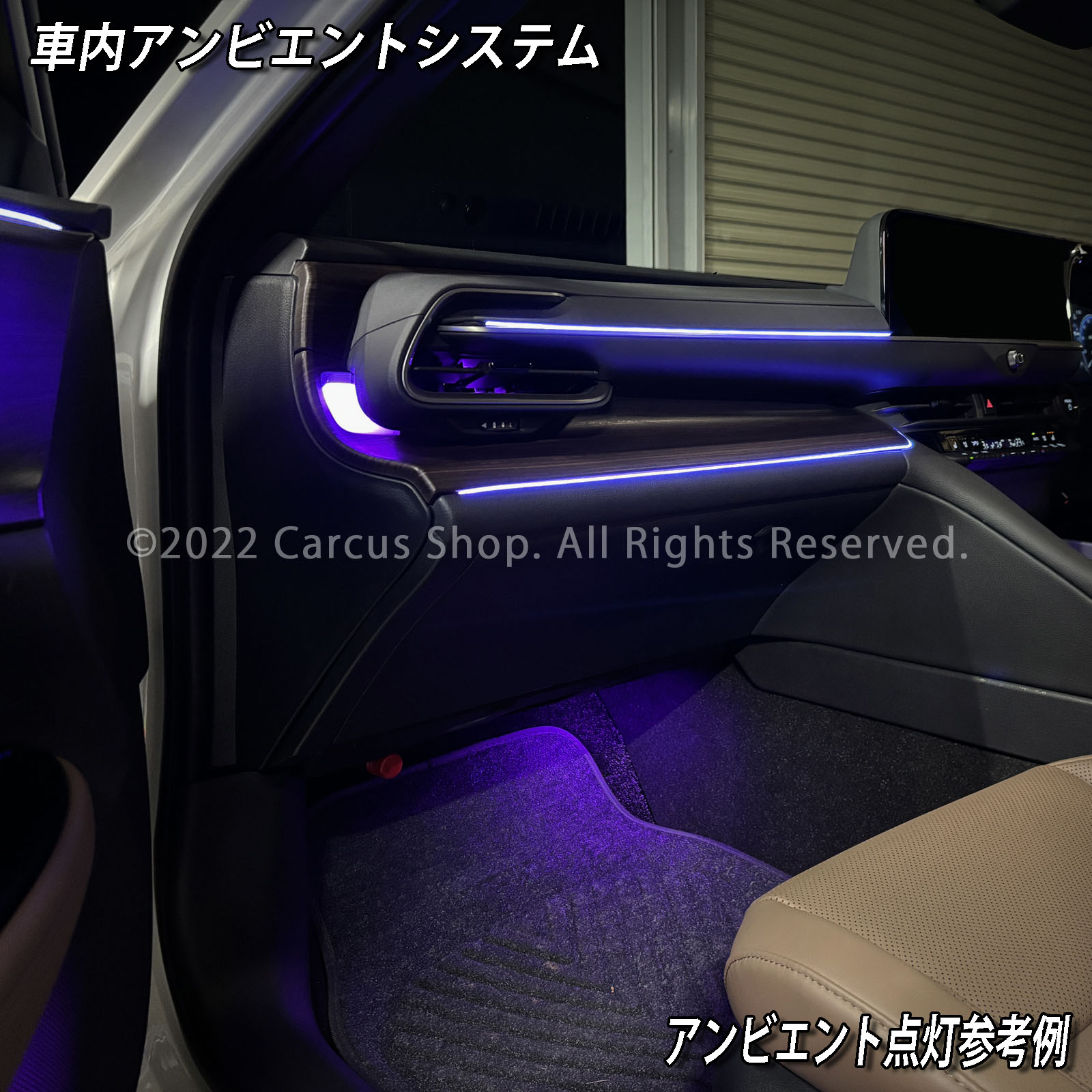 9月限定来店取付工賃込 トヨタ 30系クラウンセダン用 64色対応車内アンビエントシステム基本セット 30クラウンセダン AZSH32 KZSM30(イルミネーション)