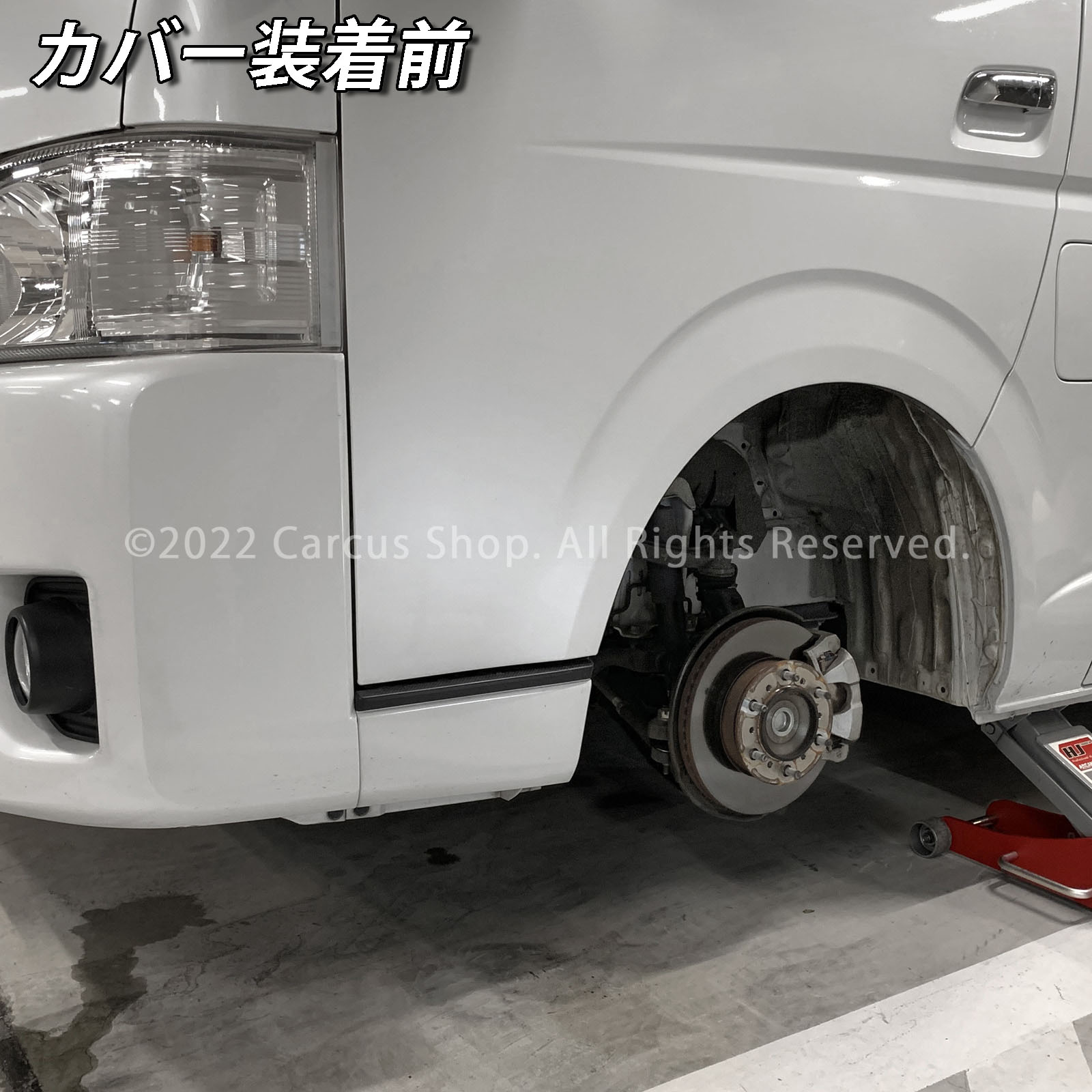 トヨタ車 ハイエース200系用 高耐久金属製キャリパーカバーセット赤 200ハイエース TRH214W TRH219W TRH224W TRH229W DX GL