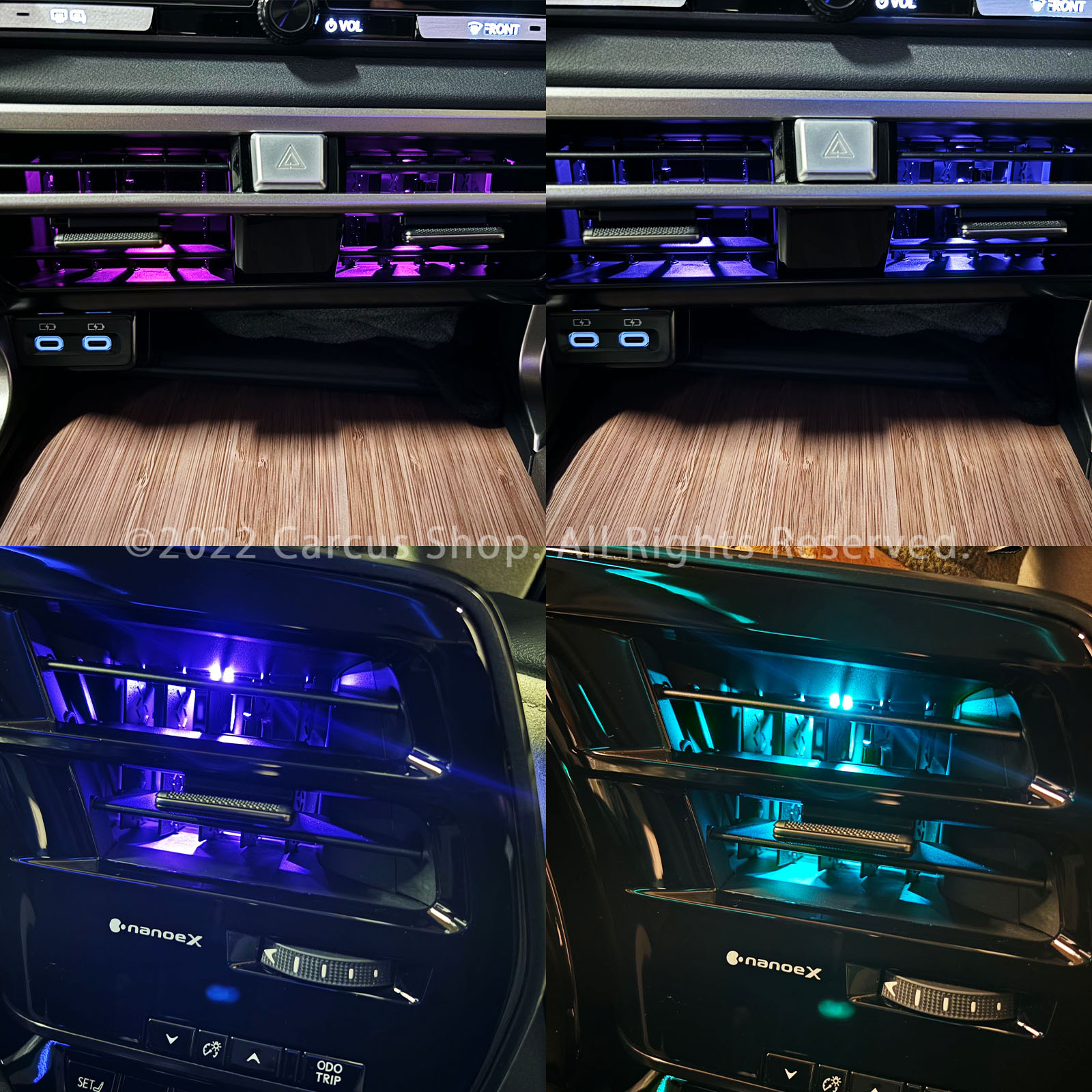 9月限定来店取付工賃込 レクサス RX30系用 64色対応車内アンビエントシステム基本セット LEXUS RX30系 RX500h RX450h+ RX350h RX350 TALH17 AALH16 TALA10 TALA15