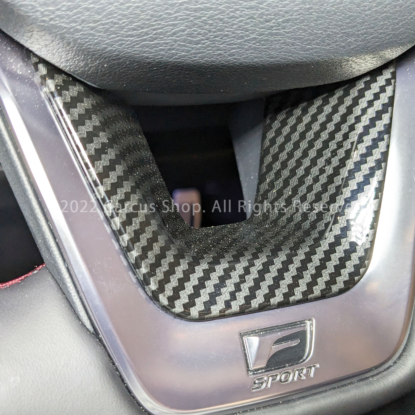 レクサス RX30系用 ステアリングアンダーカバー カーボンスタイル LEXUS NX450h+ NX350h NX350 NX250