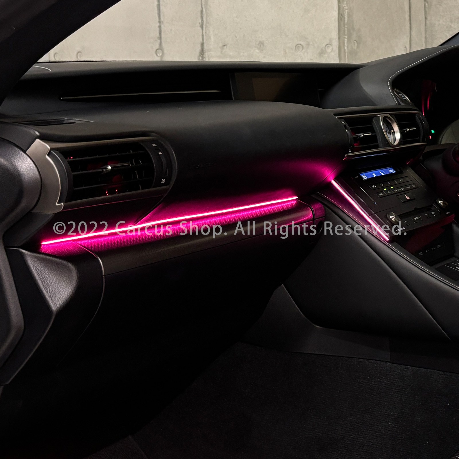 期間限定セール 先着3台限定 12月~1月限定来店取付工賃込 レクサス RC10系用 64色対応車内アンビエントシステム基本セット LEXUS RC300h RC350 RC200t GSC10 AVC10 ASC10 (イルミネーション)