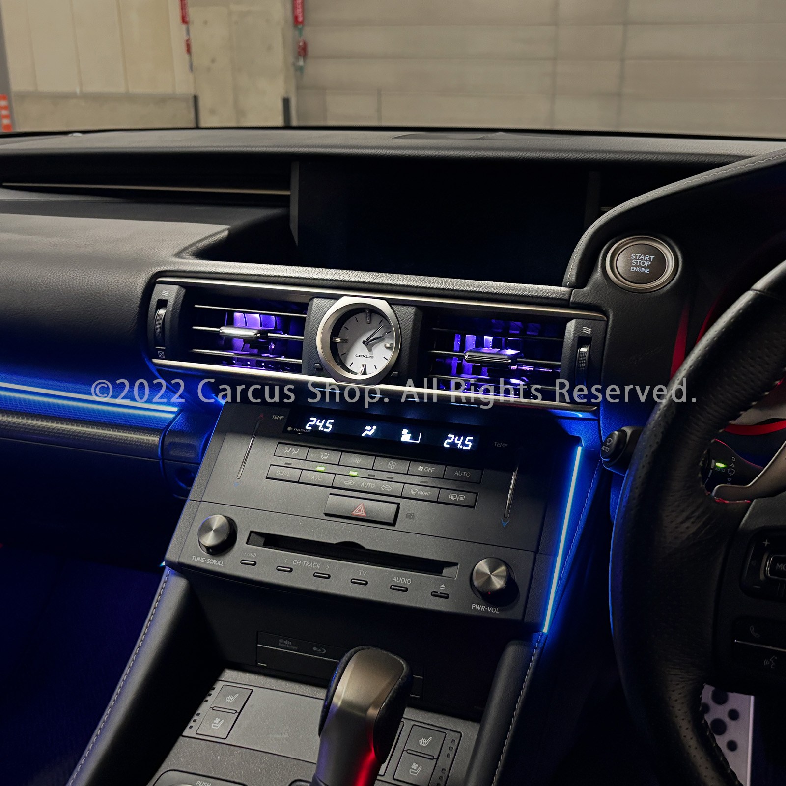 期間限定セール 先着3台限定 12月~1月限定来店取付工賃込 レクサス RC10系用 64色対応車内アンビエントシステム基本セット LEXUS RC300h RC350 RC200t GSC10 AVC10 ASC10 (イルミネーション)