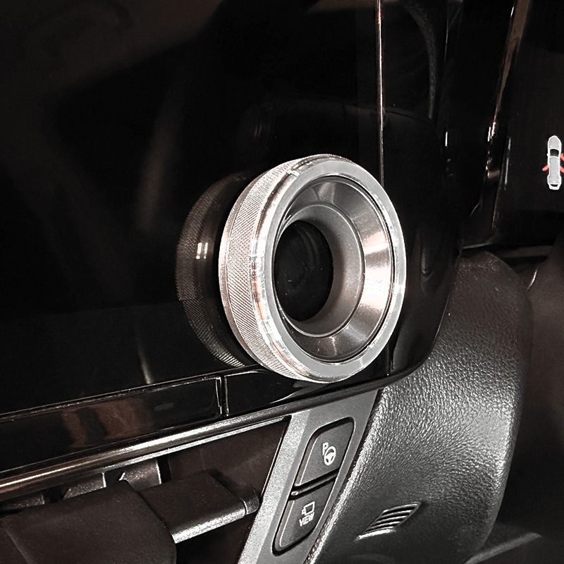 レクサス NX20系用オーディオノブジュラルミンリング 5ピースセット シルバー NX450h+ NX350h NX350 NX250