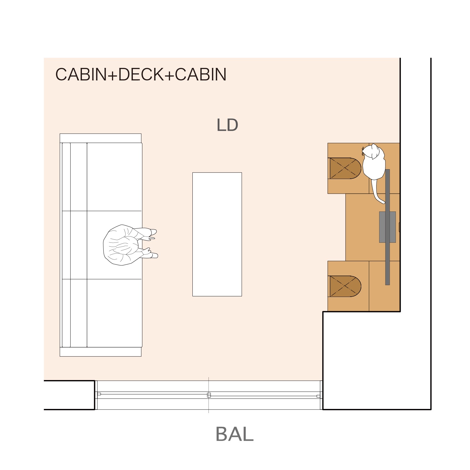 CABIN + DECK + CABIN