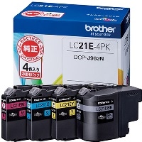 簡易包装付属品無⭐︎レディース4CARMINA ネイビースエード ウィングチップ LC21E-4PK お徳用4色パック LC21E インク 純正品 | インク
