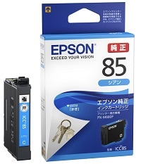 ICC85 シアン インク かぎ 純正品 | インク,エプソン,IC85,86 かぎ