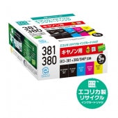 BCI-381(BK/C/M/Y)+BCI-380 5ѥå(ɸ)ꥵ 󥯥ȥå  (ꥫ)ECI-C381-5P