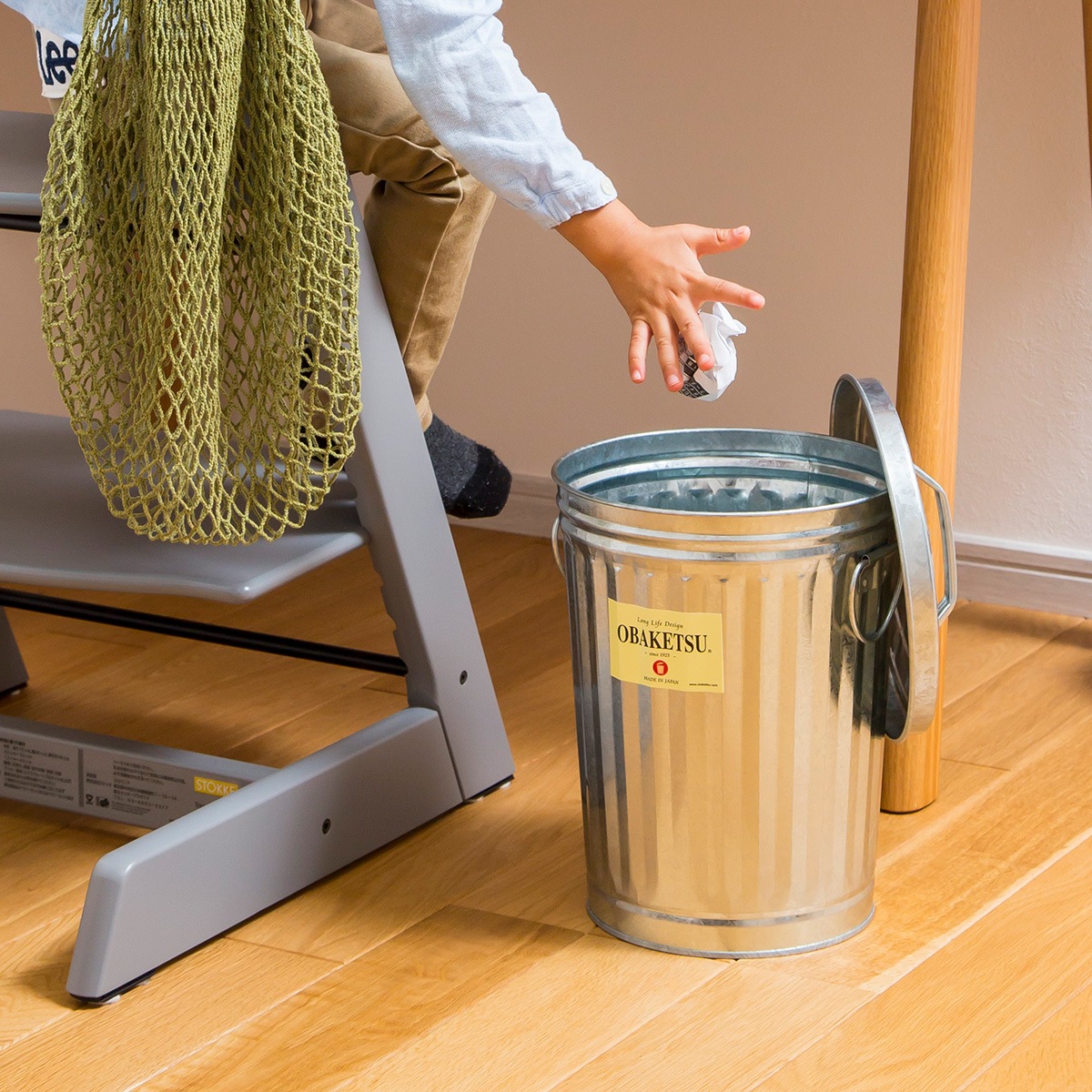 【OBAKETSU】オバケツ F10（8Lサイズ・シルバー）（F10）