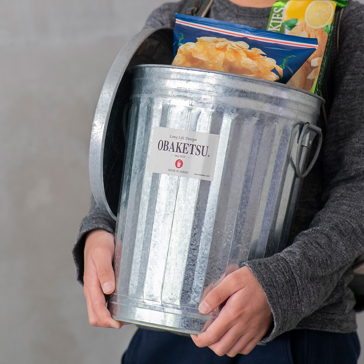 【OBAKETSU】オバケツ F10（8Lサイズ・シルバー）（F10）