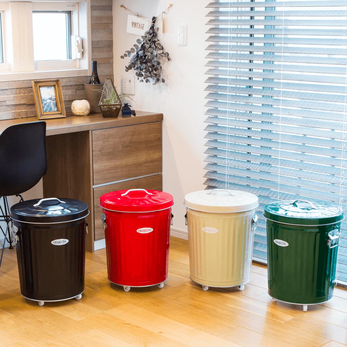 【OBAKETSU】ゴミ箱 33Lキャスター付き