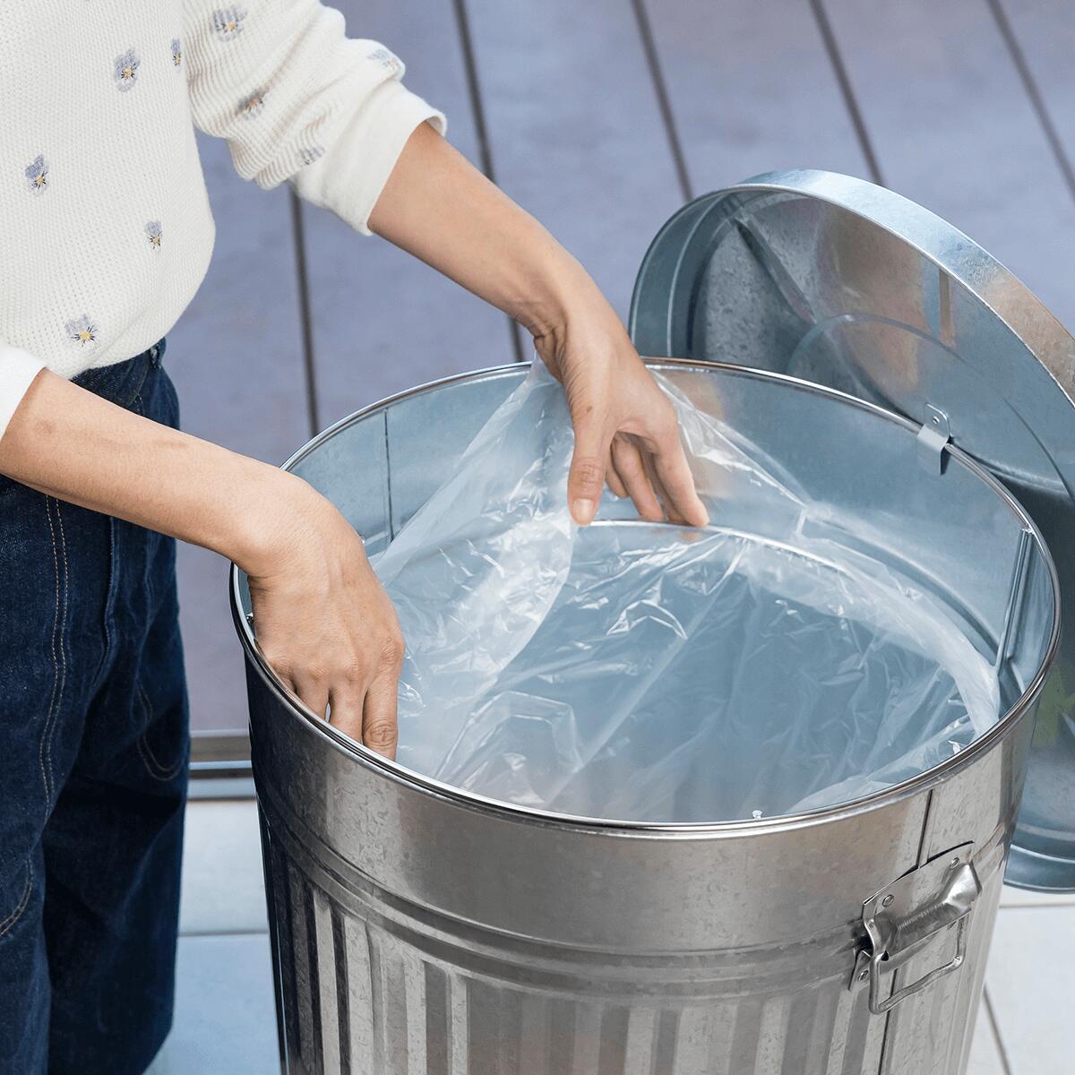 【OBAKETSU】ホルダー付きゴミ箱 33L