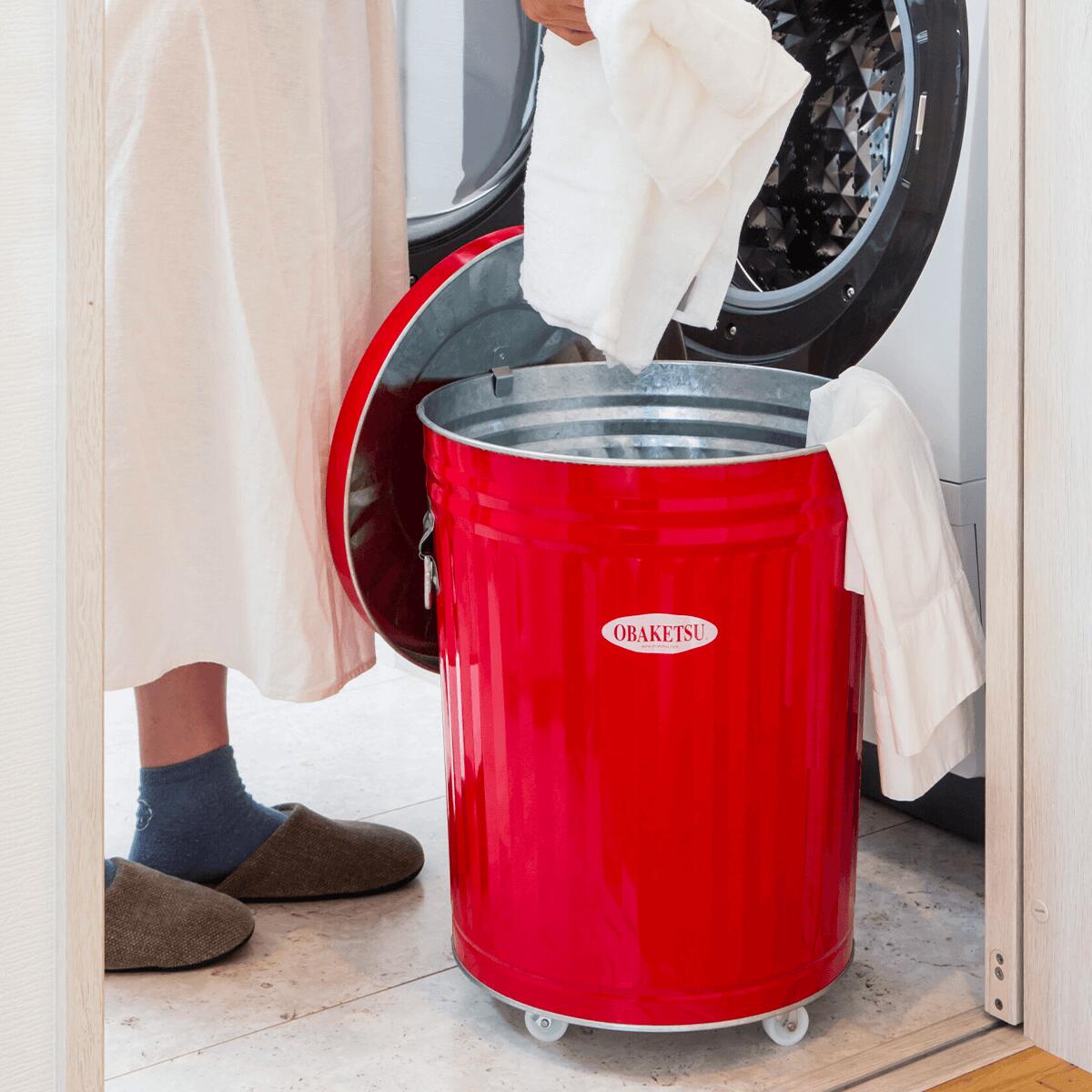 【OBAKETSU】ホルダー付きゴミ箱 33Lキャスター