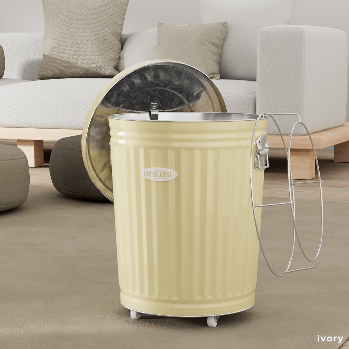 【OBAKETSU】ホルダー付きゴミ箱 33Lキャスター