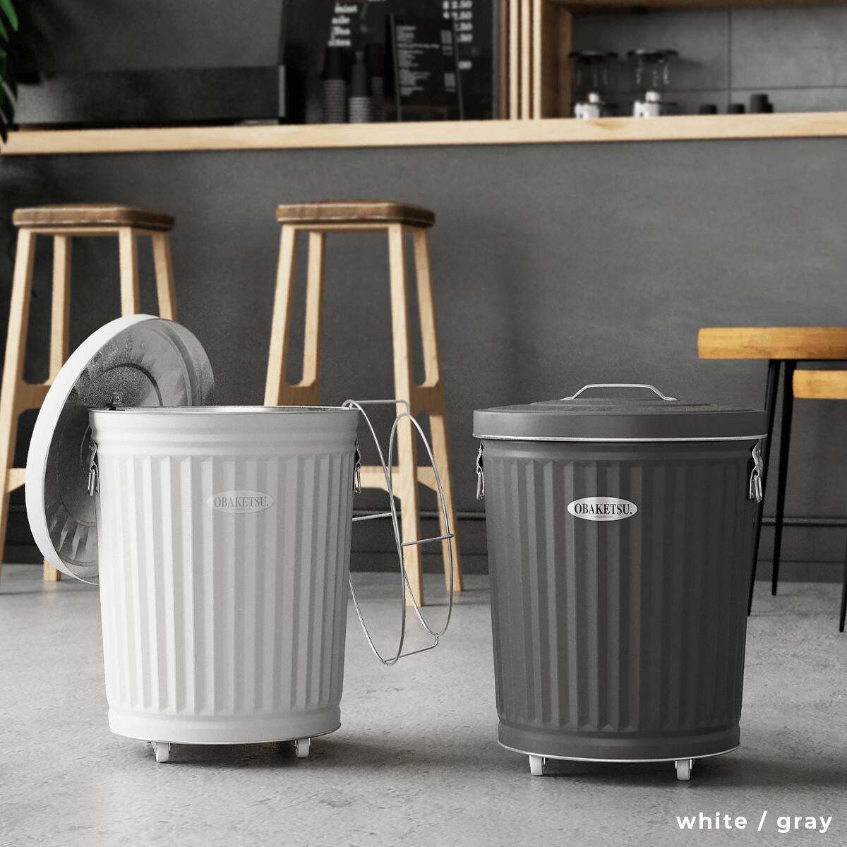 【OBAKETSU】ホルダー付きゴミ箱 33Lキャスター