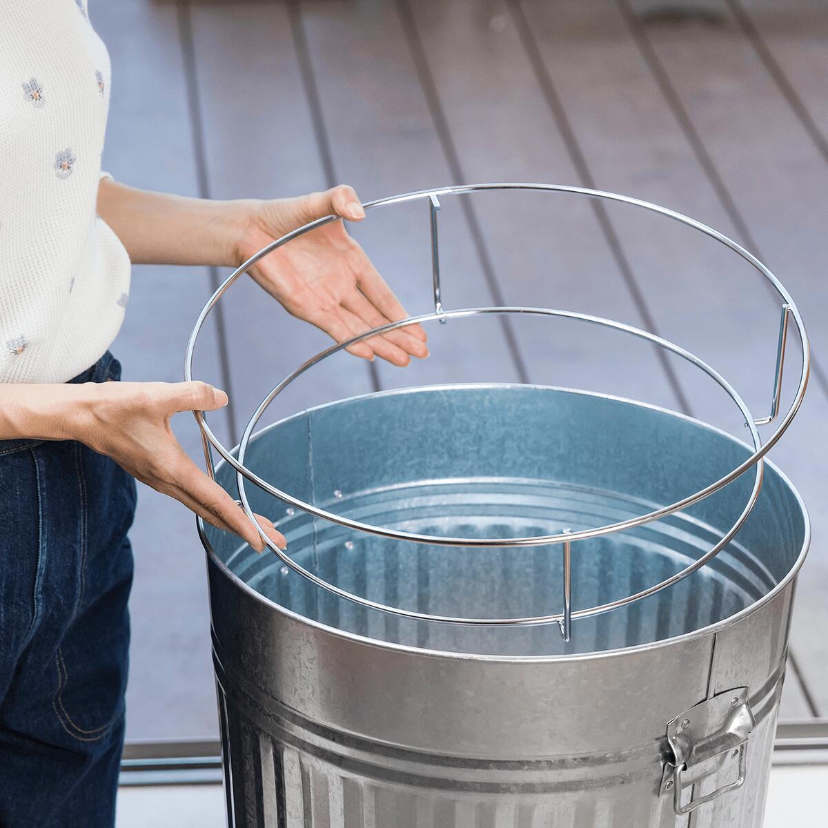 【OBAKETSU】ホルダー付きゴミ箱 33Lキャスター