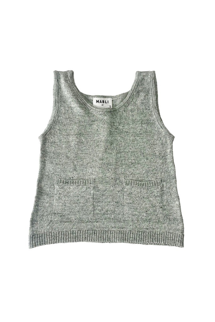 MABLI / MORIO VEST / MAB504 / SEAFOAM(4Y,6Y) | Size,4-6Y | OBEBE