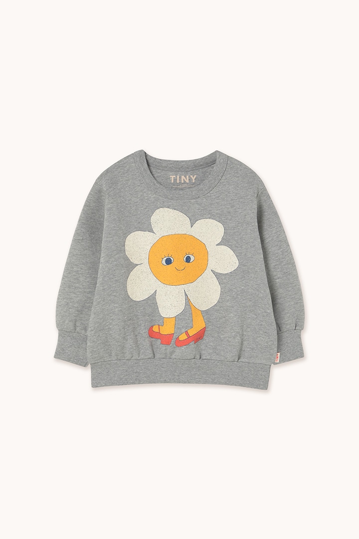 1st drop]tinycottons / FLOWER GRAPHIC SWEATSHIRT / AW25-287