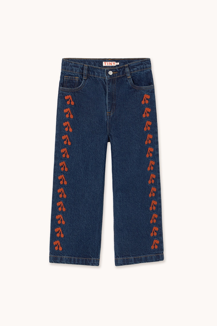 tiny cottons プードル柄デニム 4Y