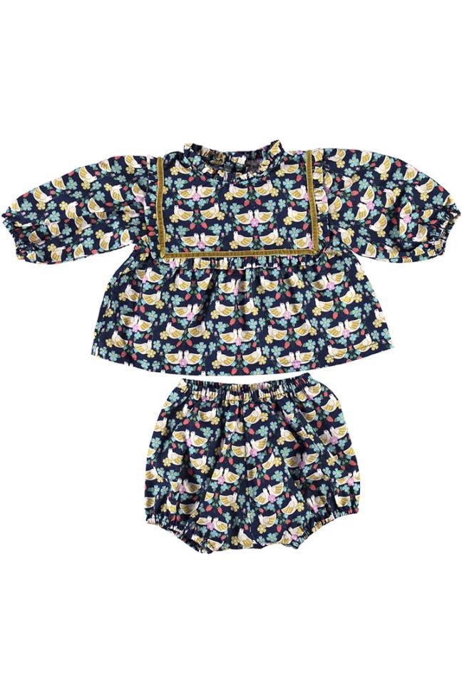 トップス BeBe Organic Gabriella Blouse Bebe Organic Gabriella Blouse - Vintage Floral - 6Y Last One